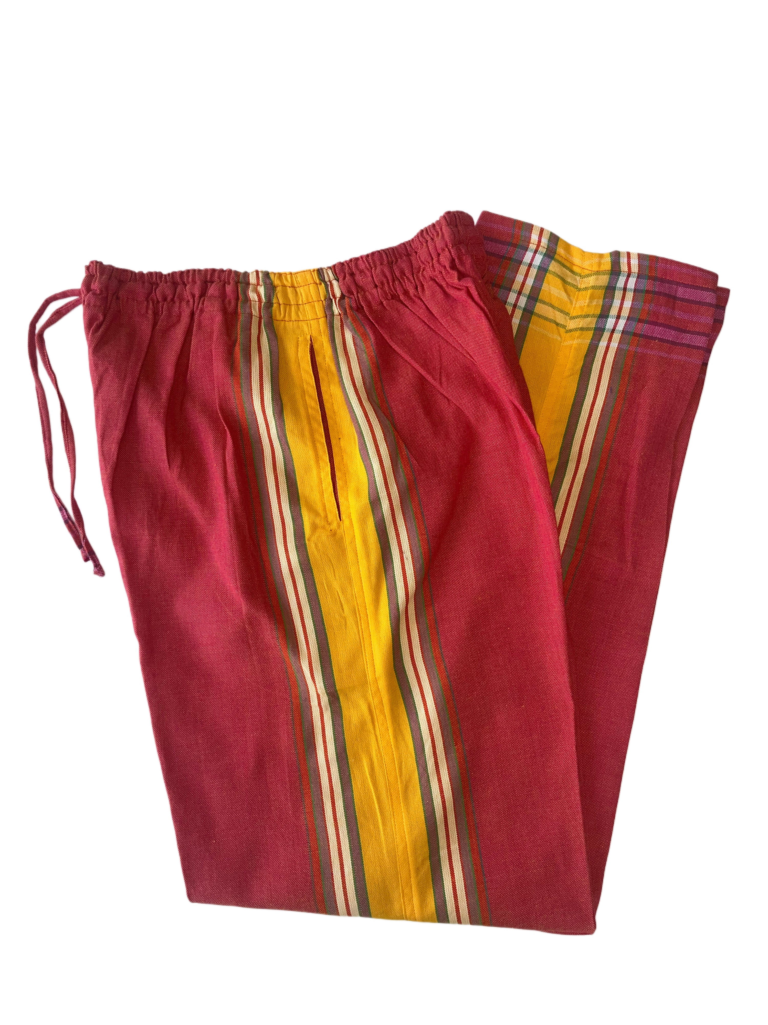 Kikoy Unisex Pants | Red with Yellow