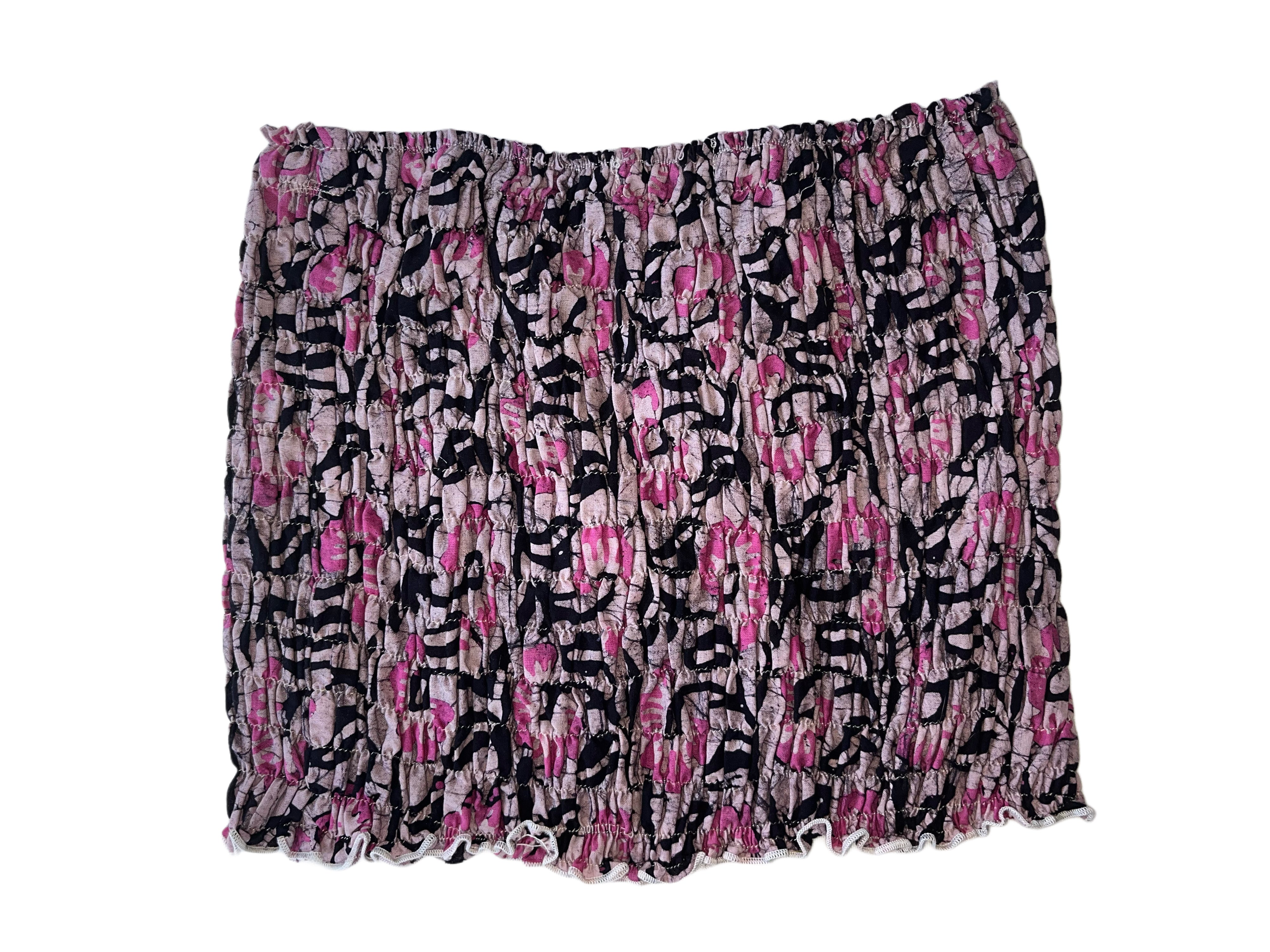 Boob Tube Top | Pink Black