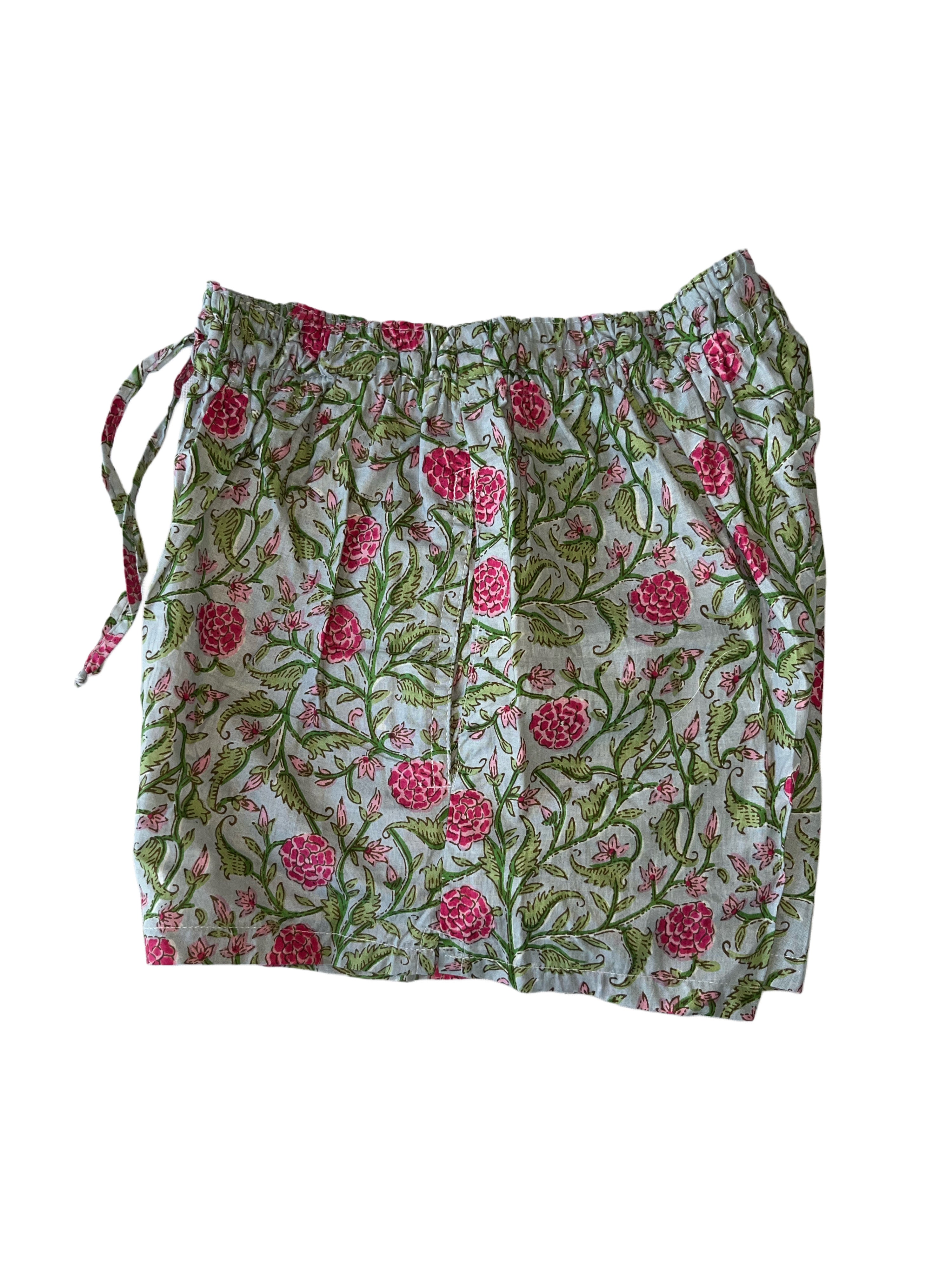 Girls Shorts | Green Pink
