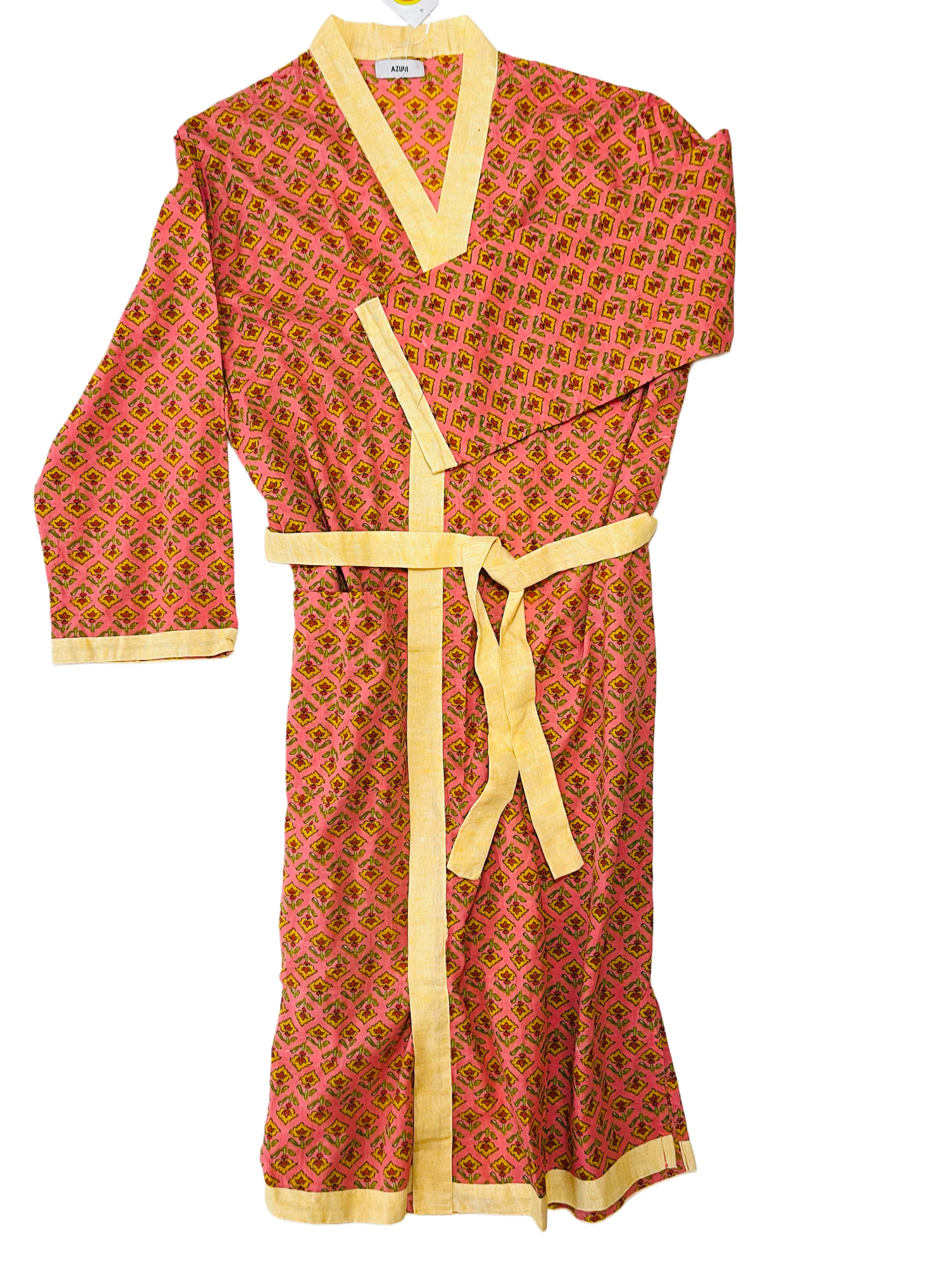 Cotton Kimono | Peach Yellow