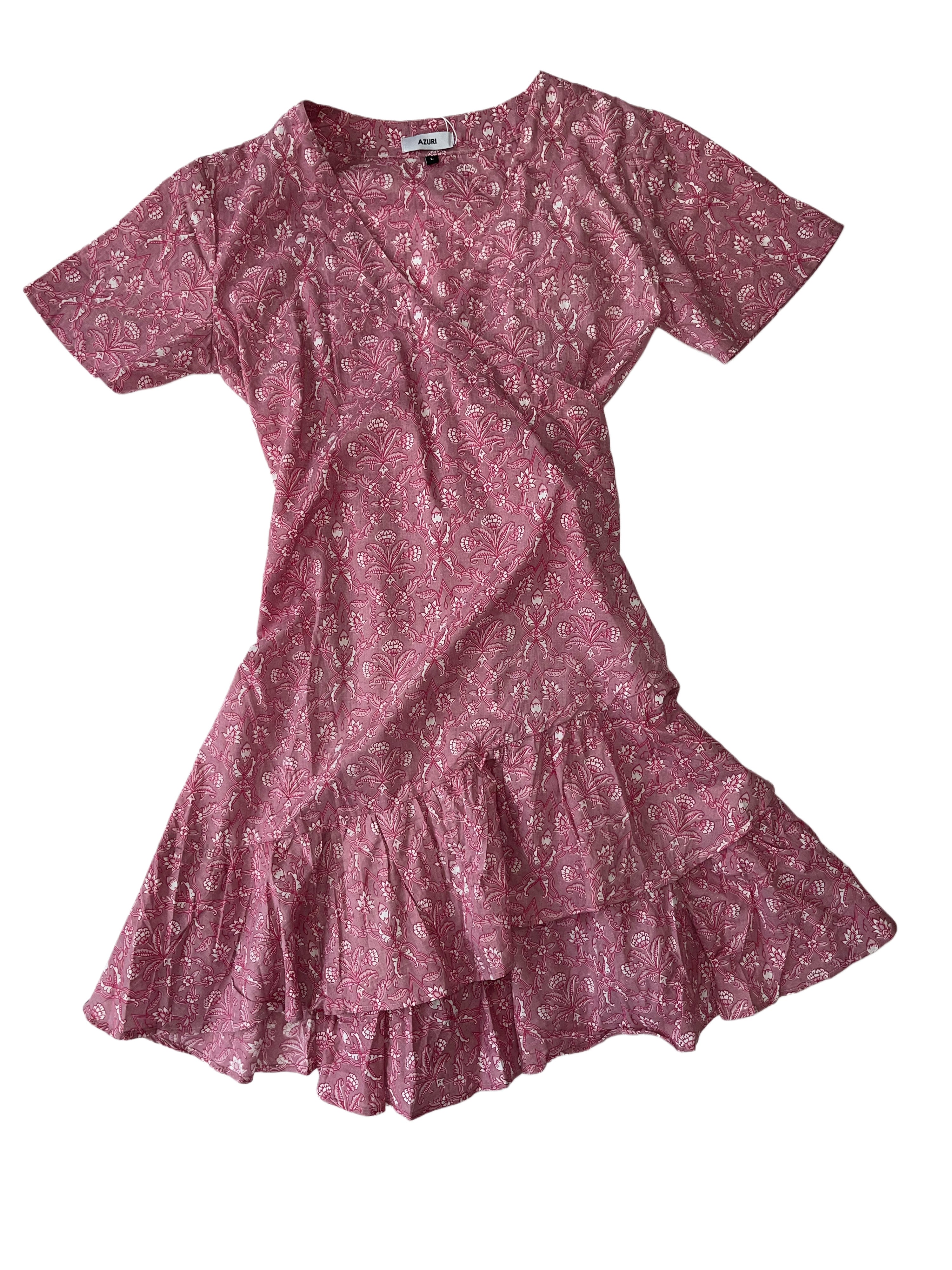 Sardenia Wrap Dress | Pinks White