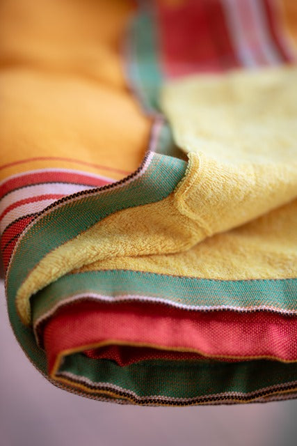 Kikoy Towel with Towelling | Purple