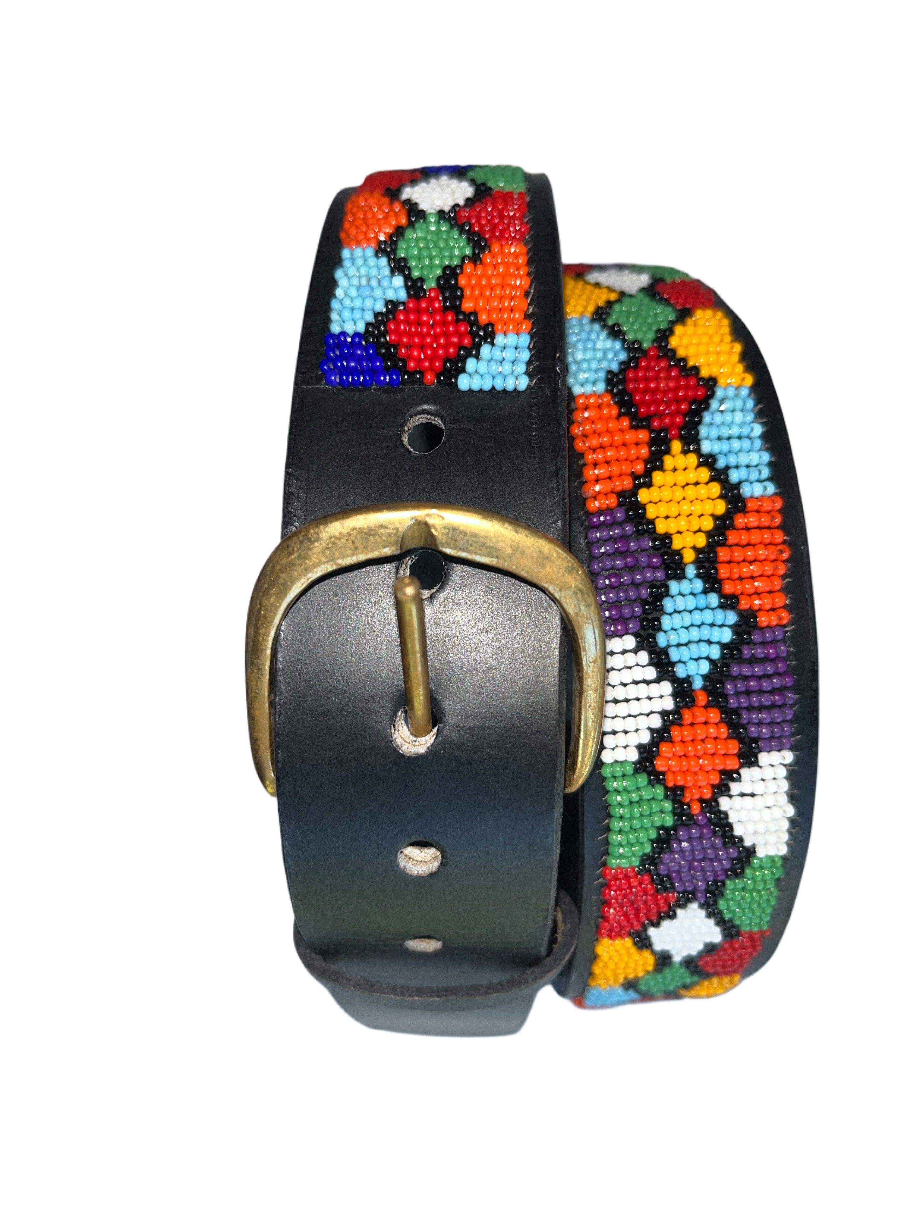 Leather Beaded Belts | Multicolour Dizzy