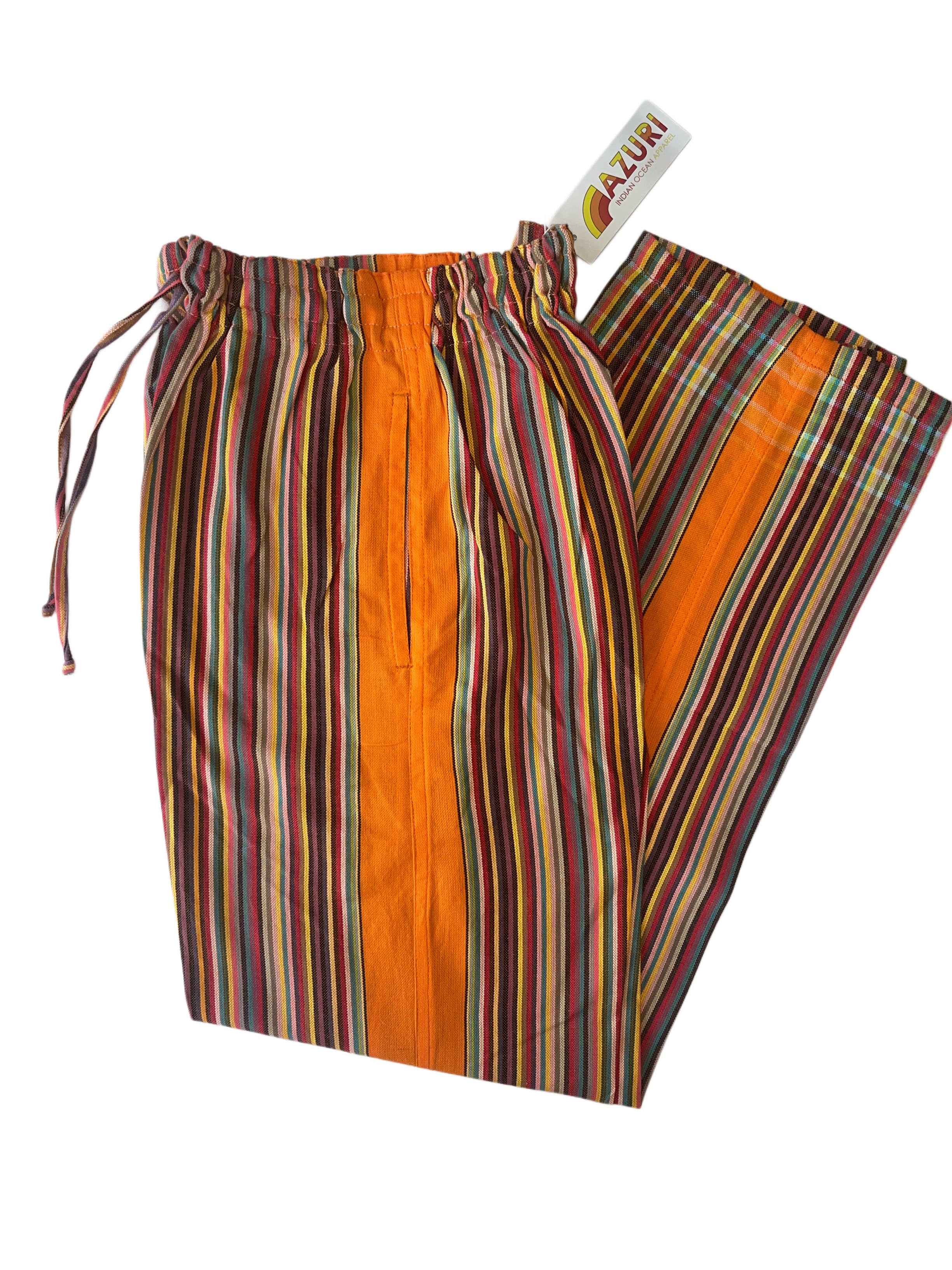 Kikoy Unisex Pants | Stripes Orange