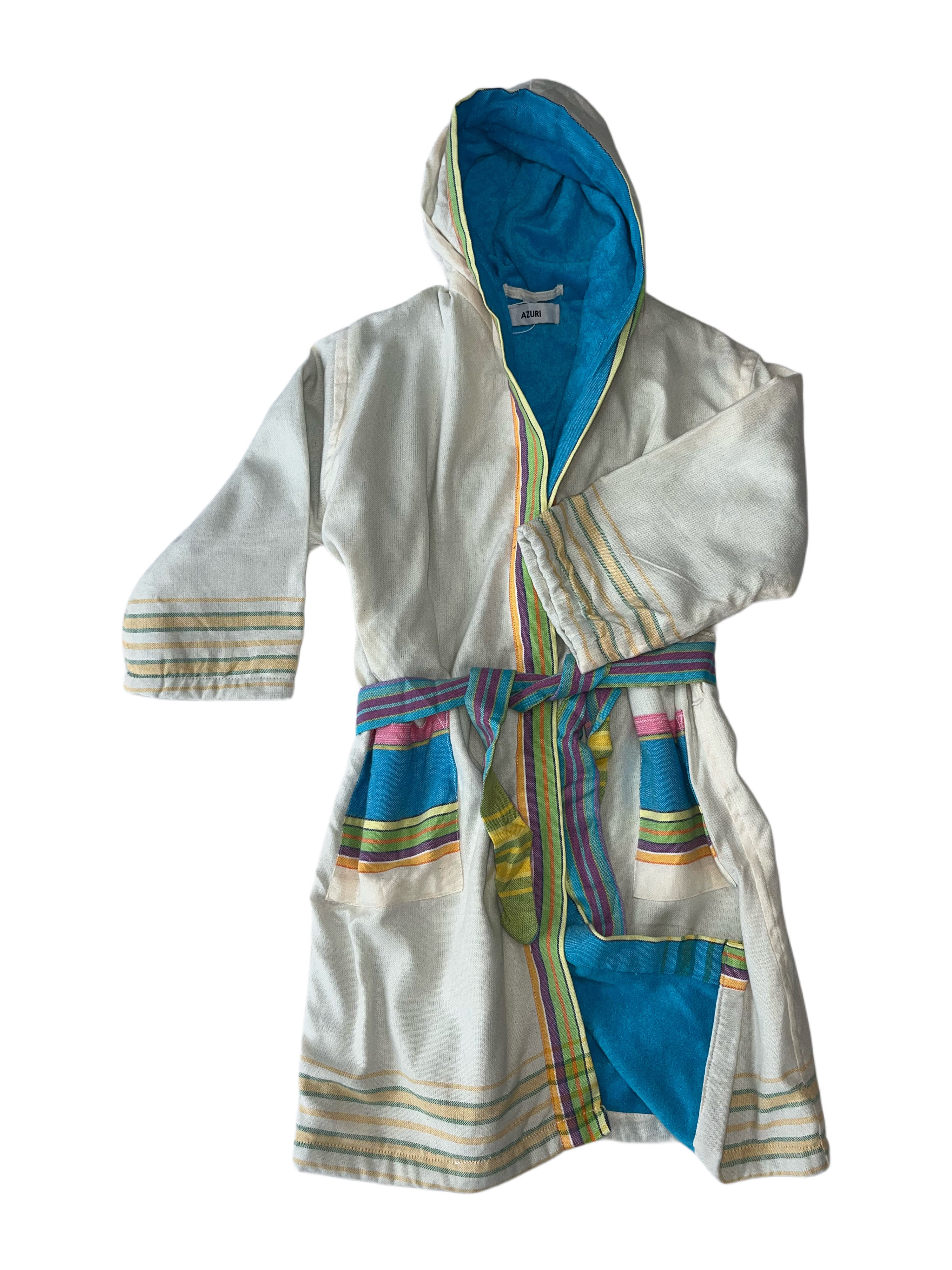 Kids Kikoy Gowns | Inner Towelling and Hoodie | Cream