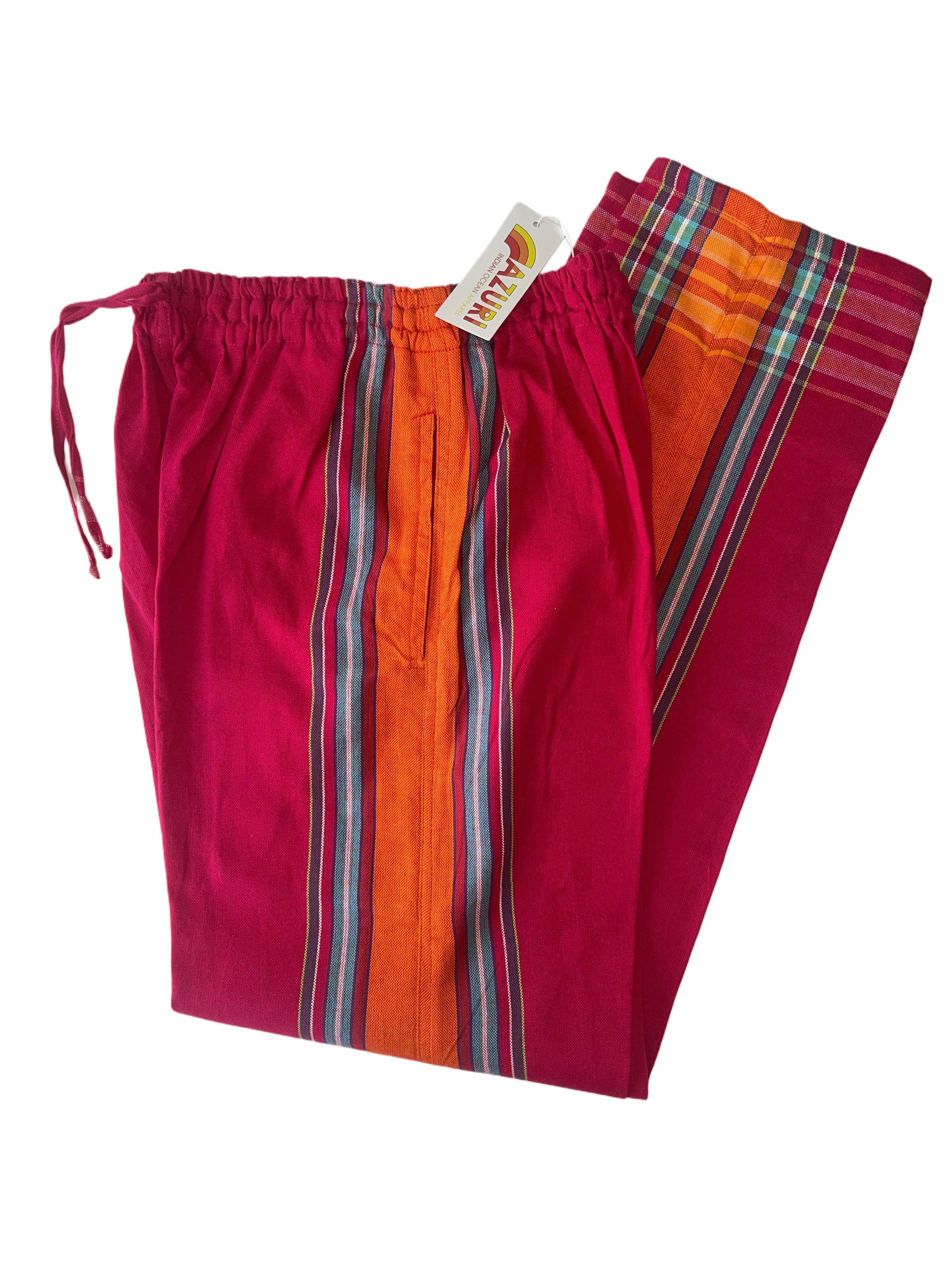 Kikoy Unisex Pants | Red with Orange