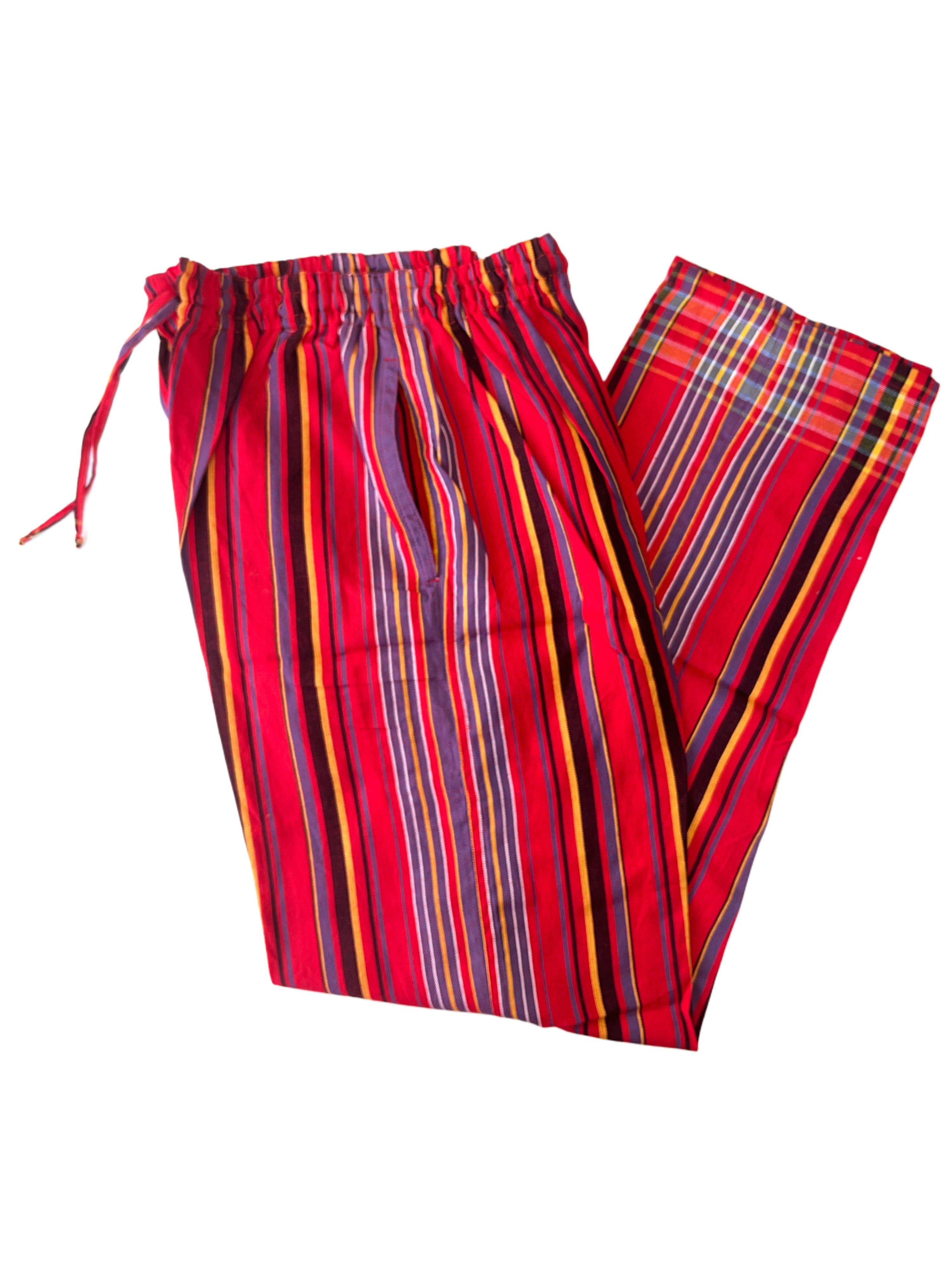 Kikoy Unisex Pants | Red Stripe