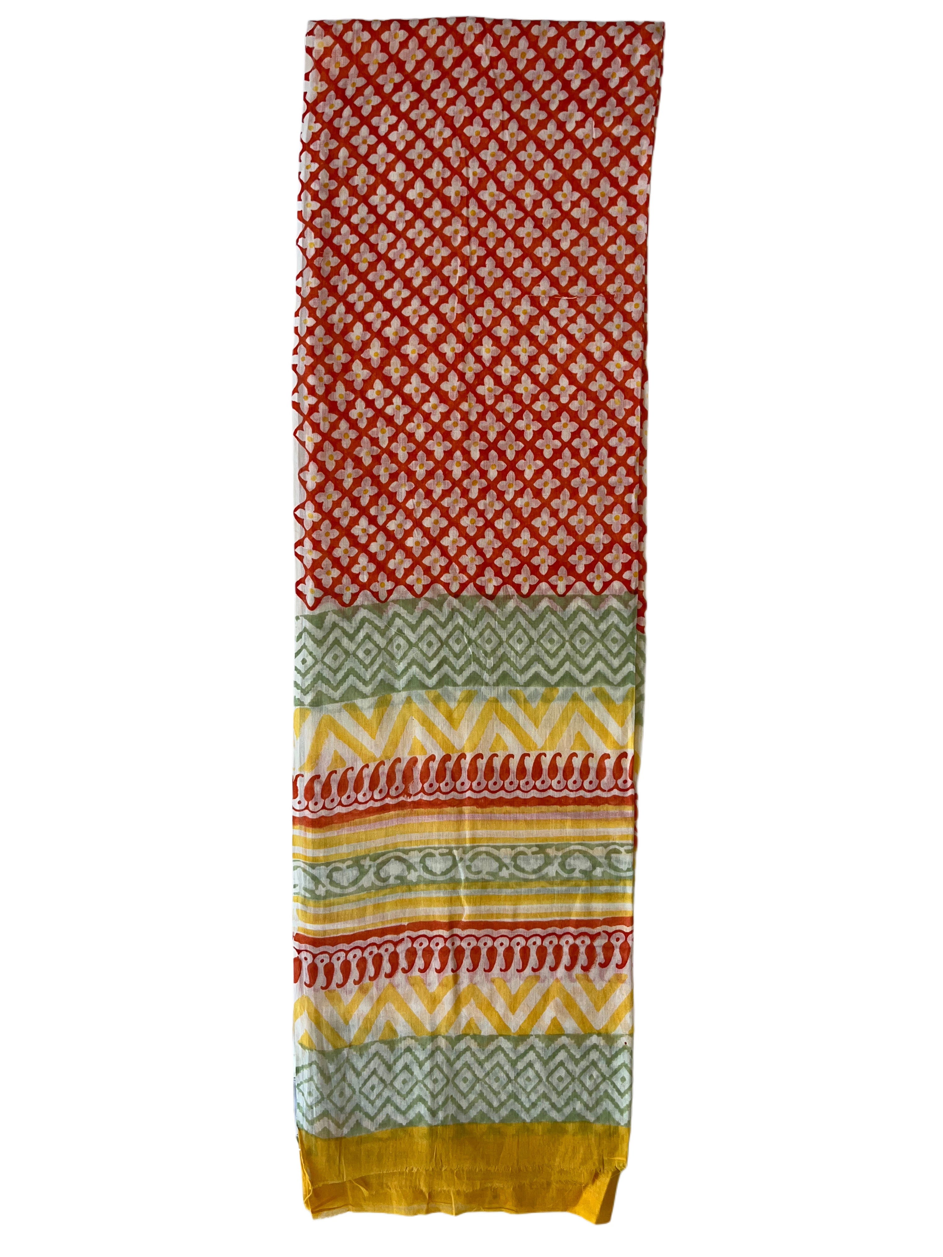 Voil Scarf | Yellow Orange Green