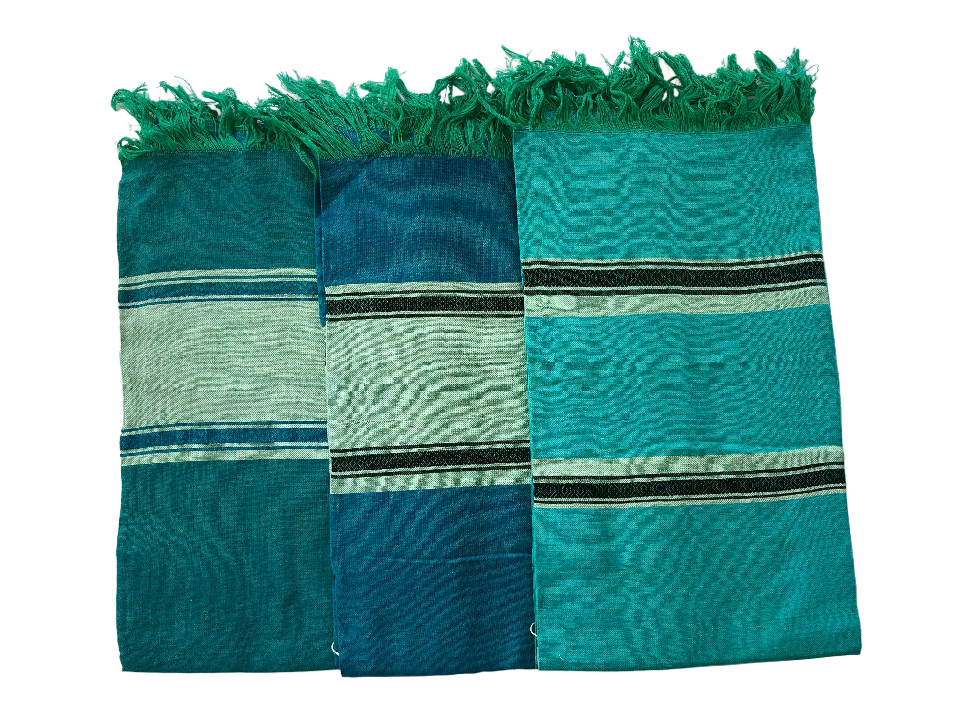 Kikoy Hand Woven | Bright Bules/Greens