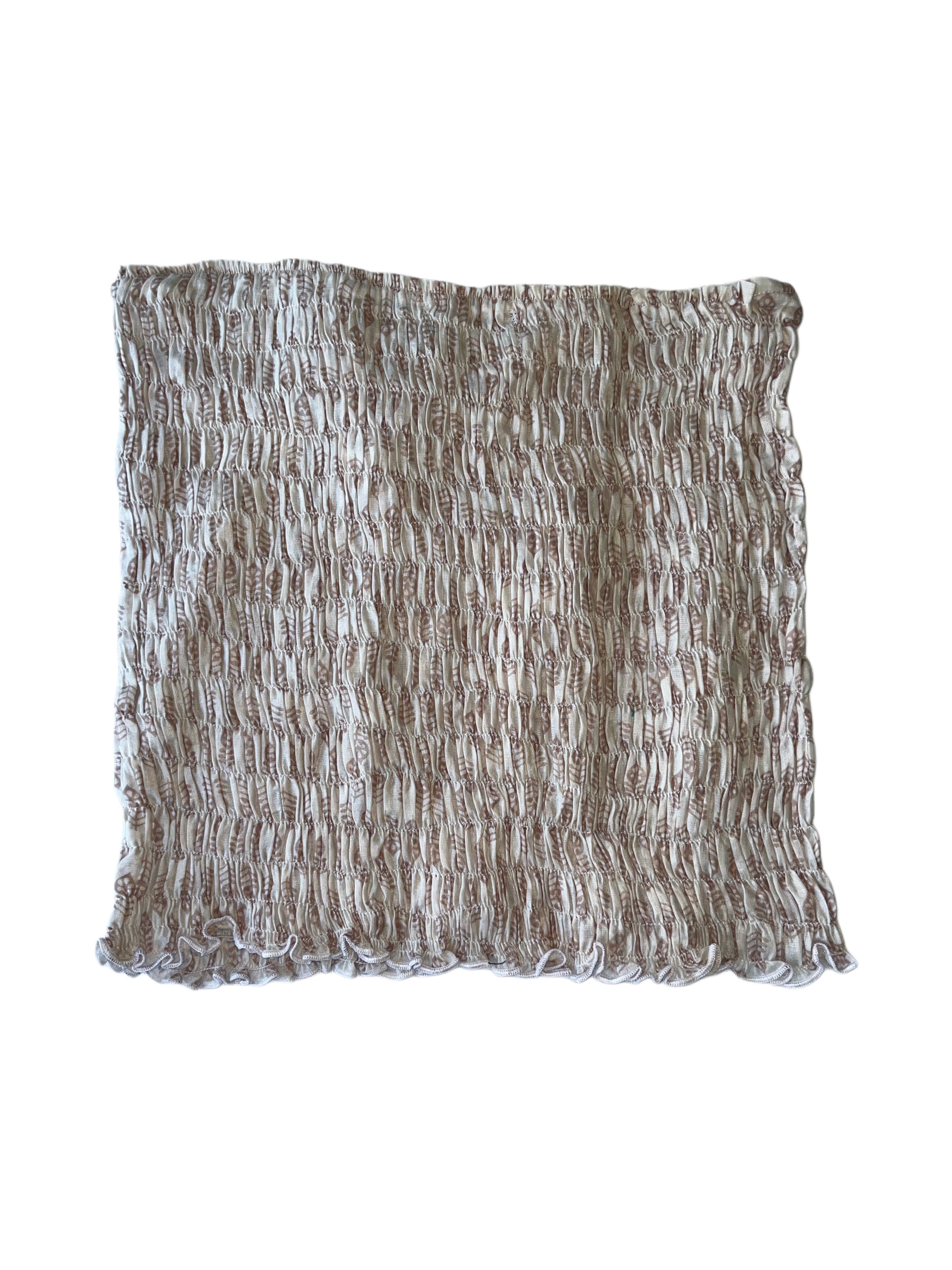 Boob Tube Top | Beige White