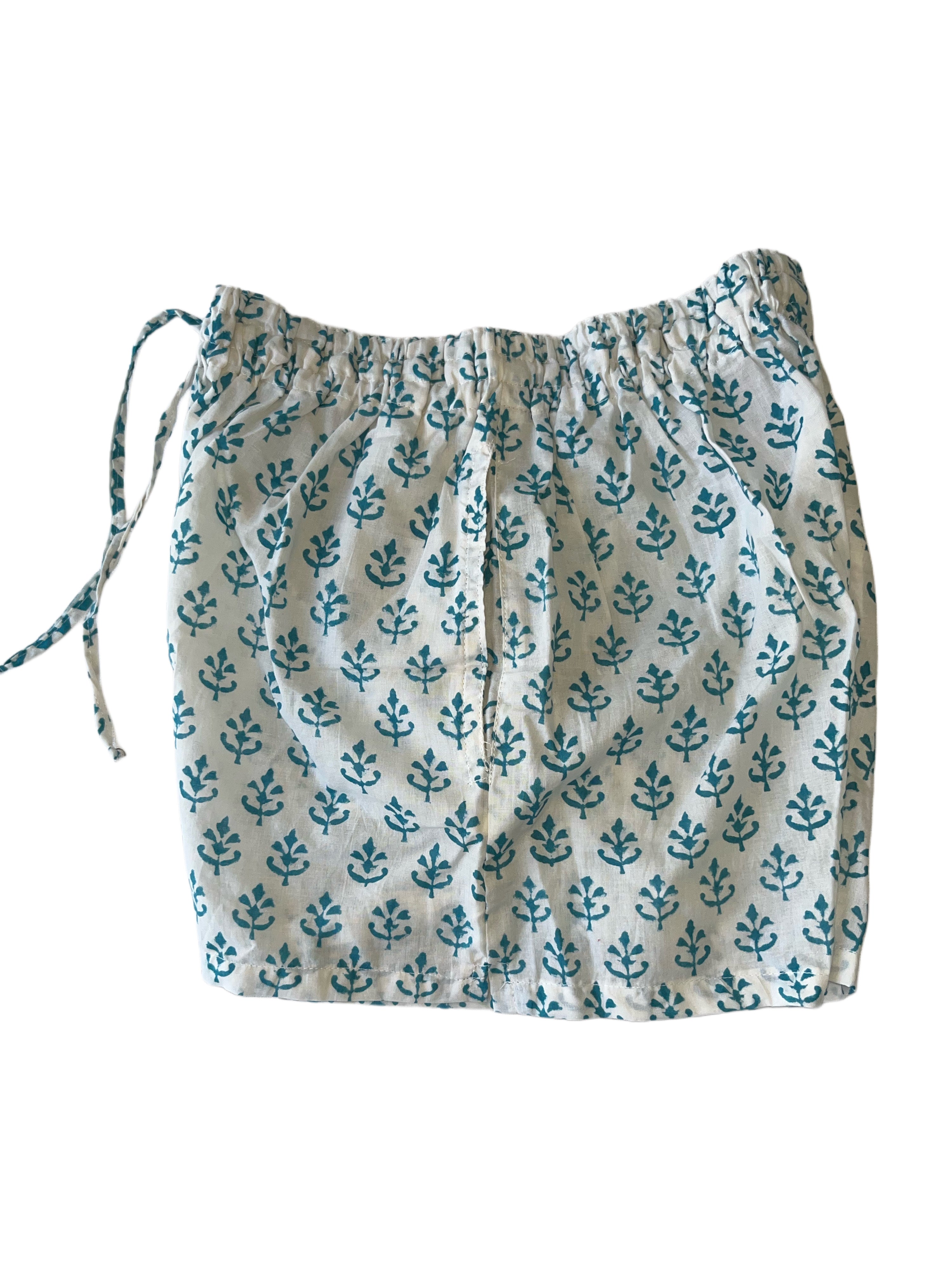 Girls Shorts | White Blue
