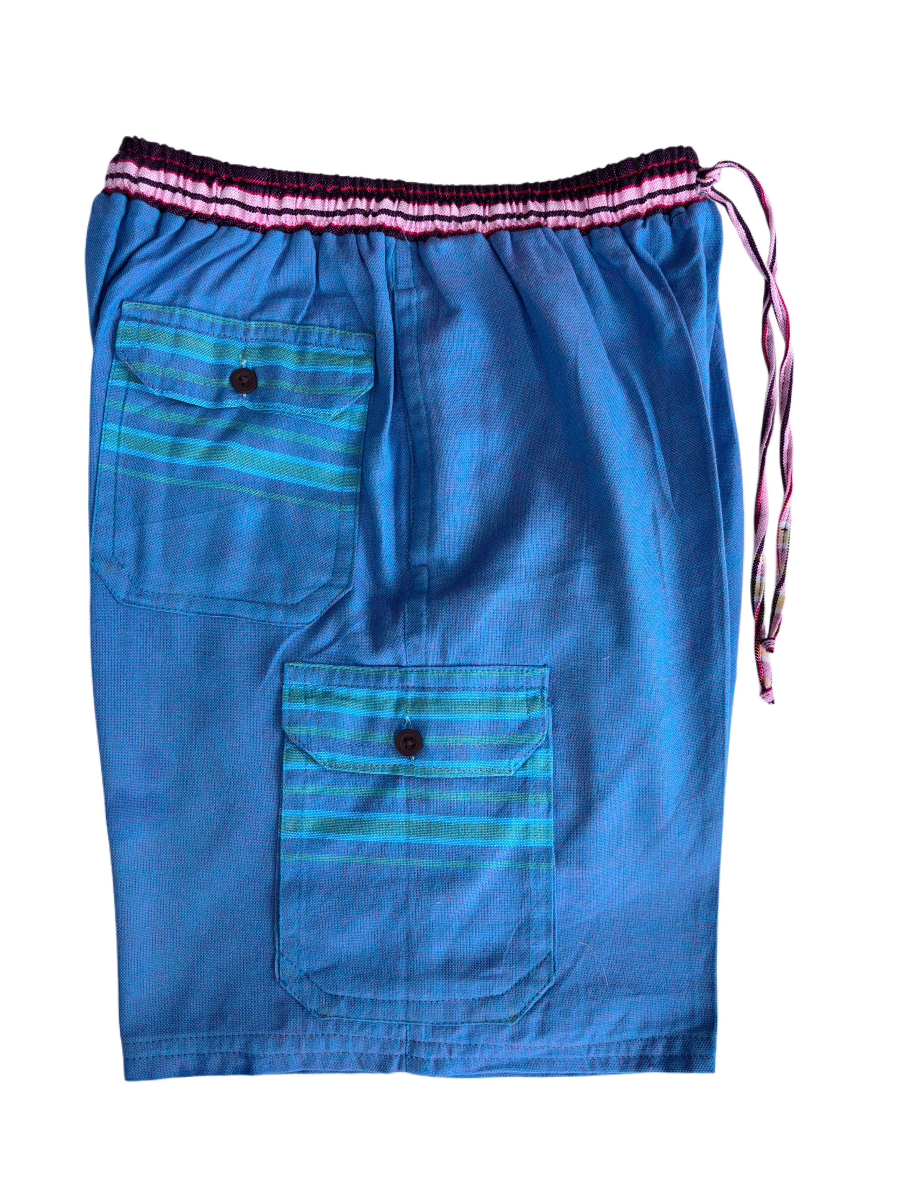 Kikoy Bermuda Shorts | Blue