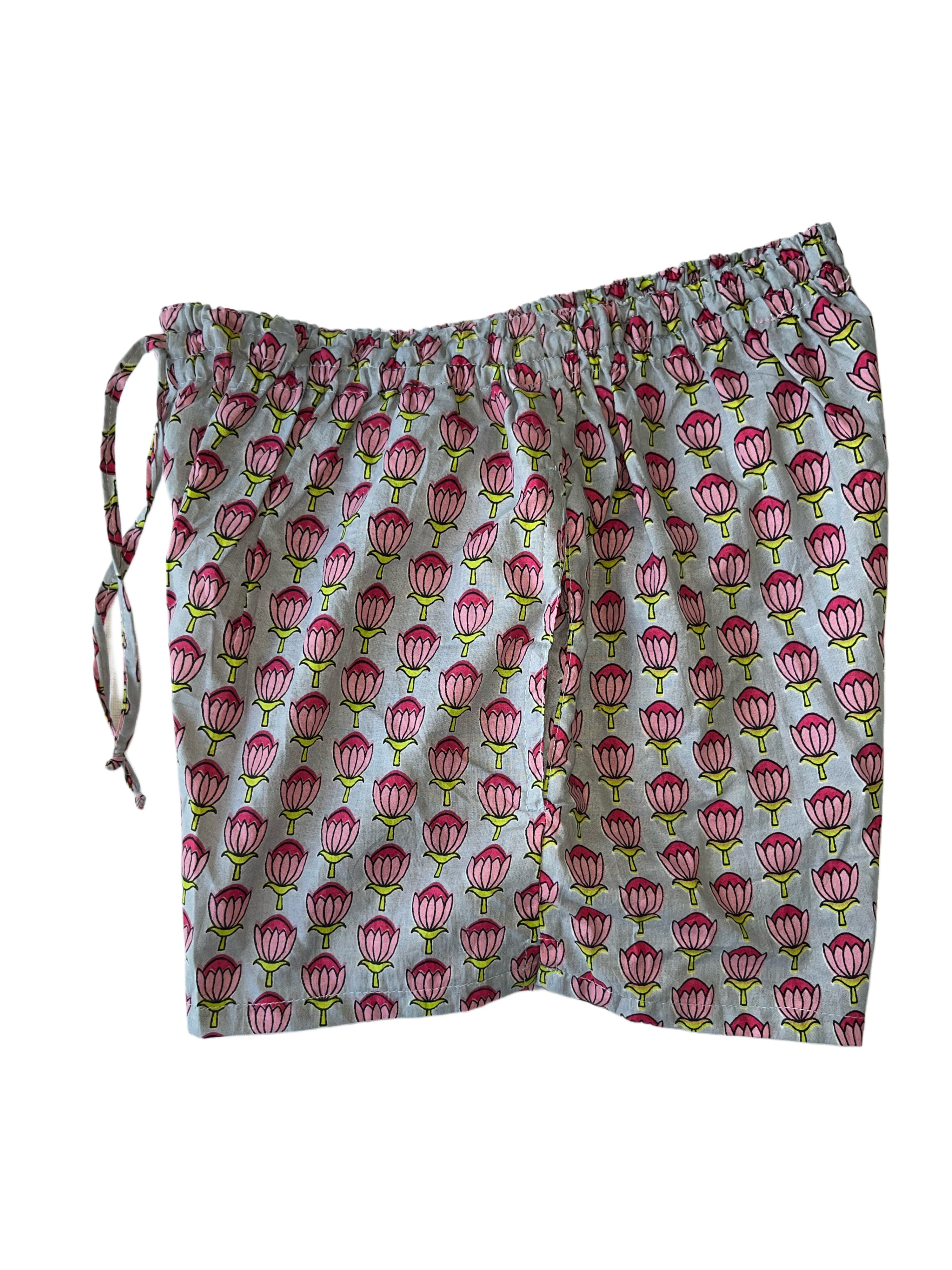 Girls Shorts | Grey Pink Red Green