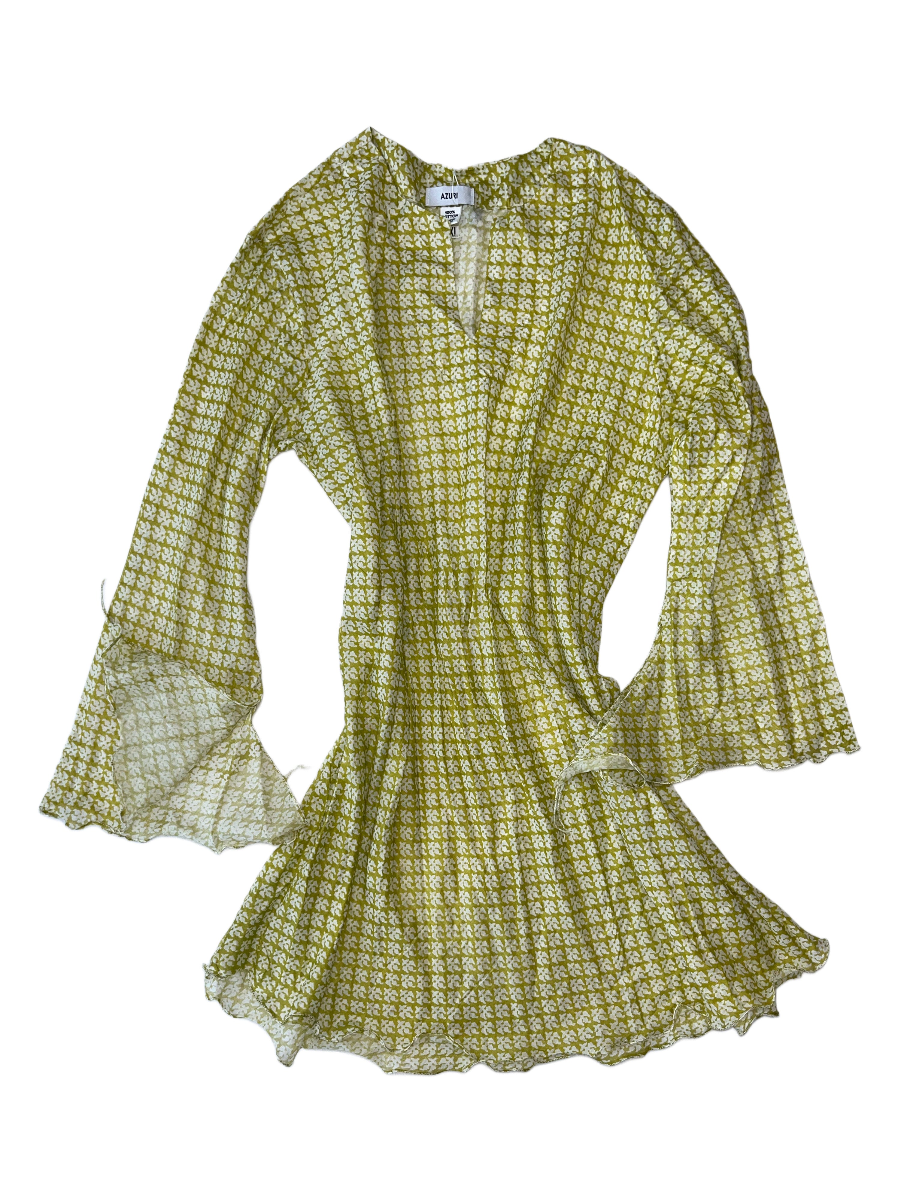 Popo Dress | Mustard White