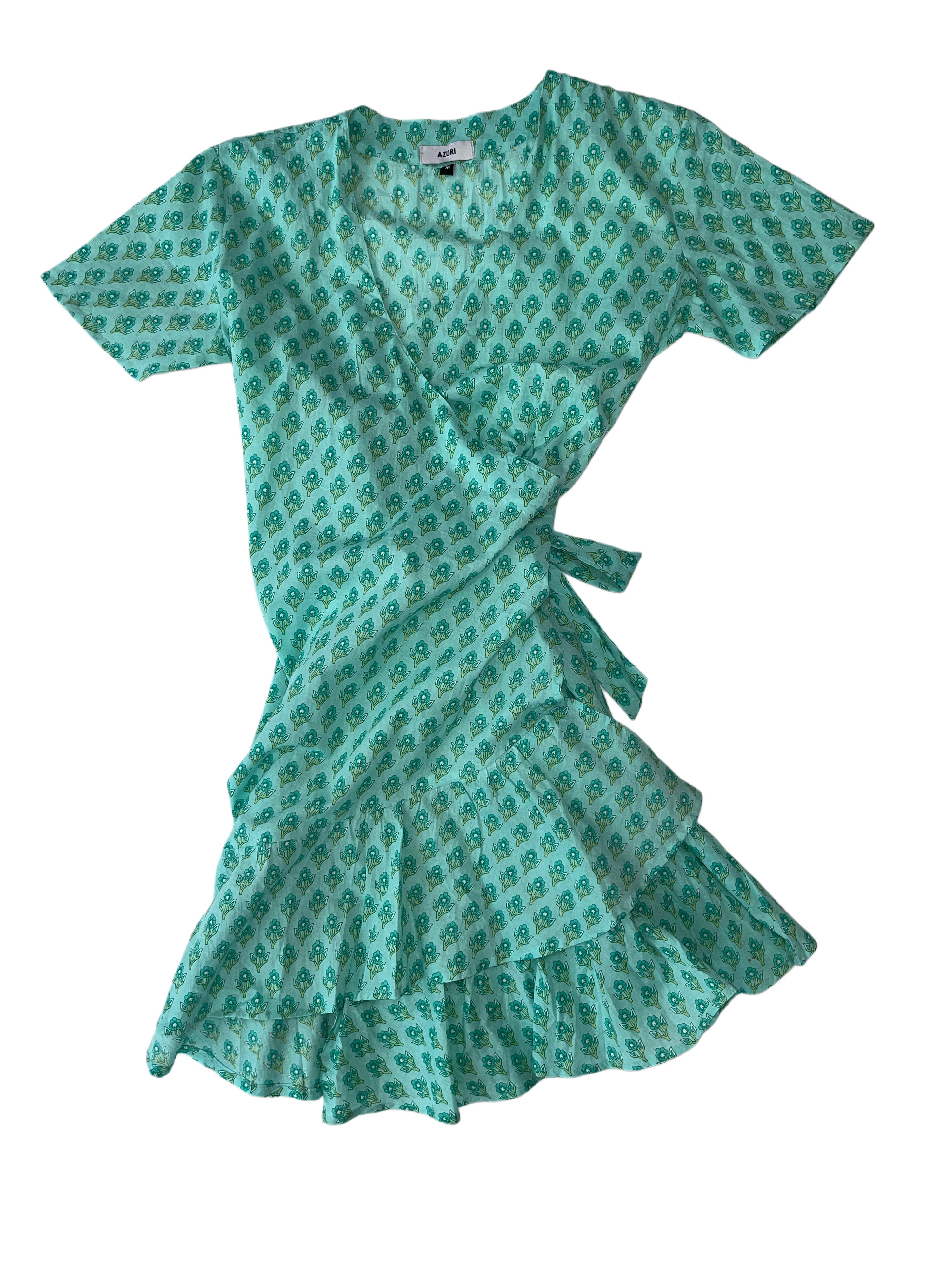 Sardenia Wrap Dress | Light Green