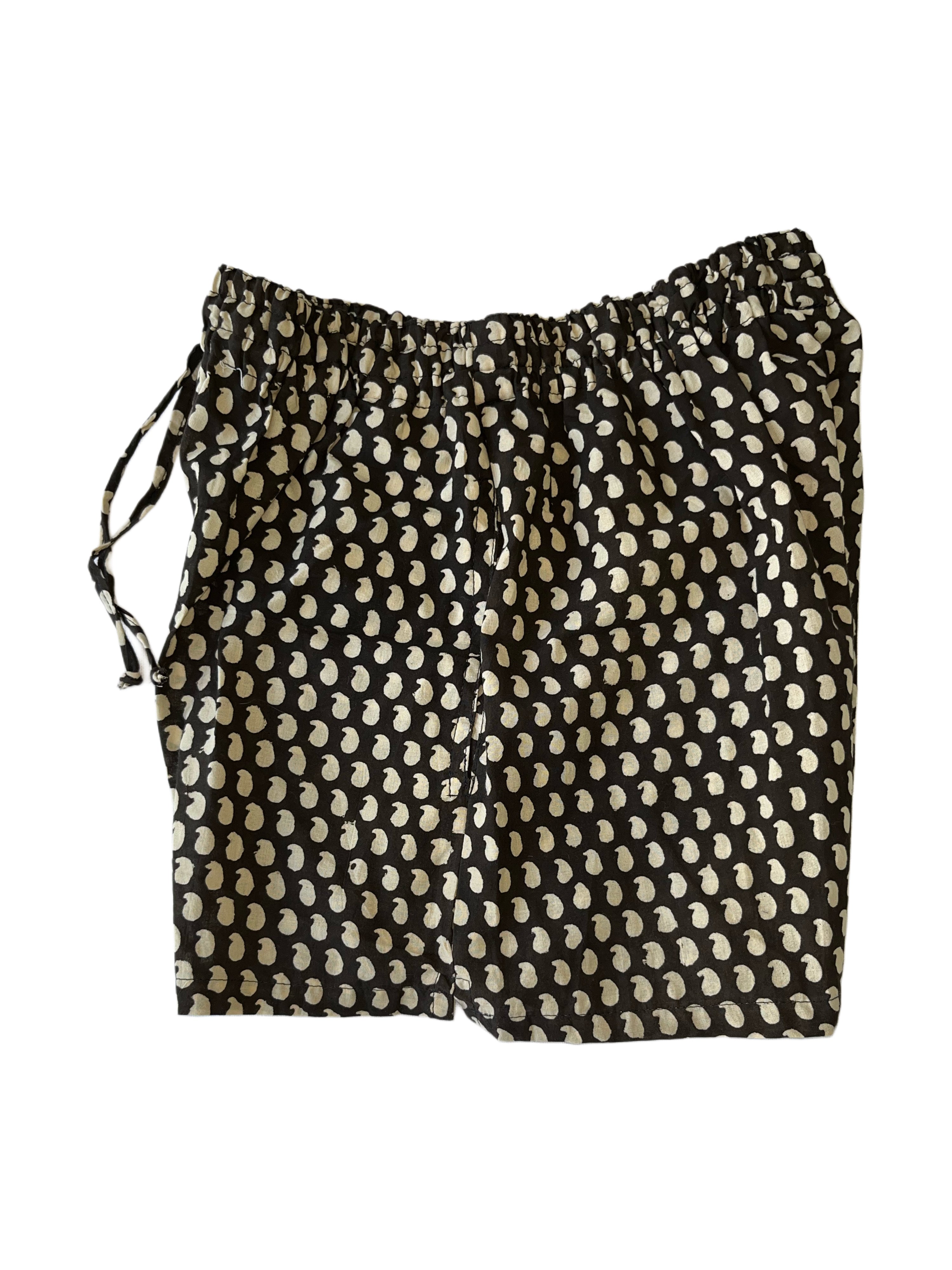 Girls Shorts | Black White