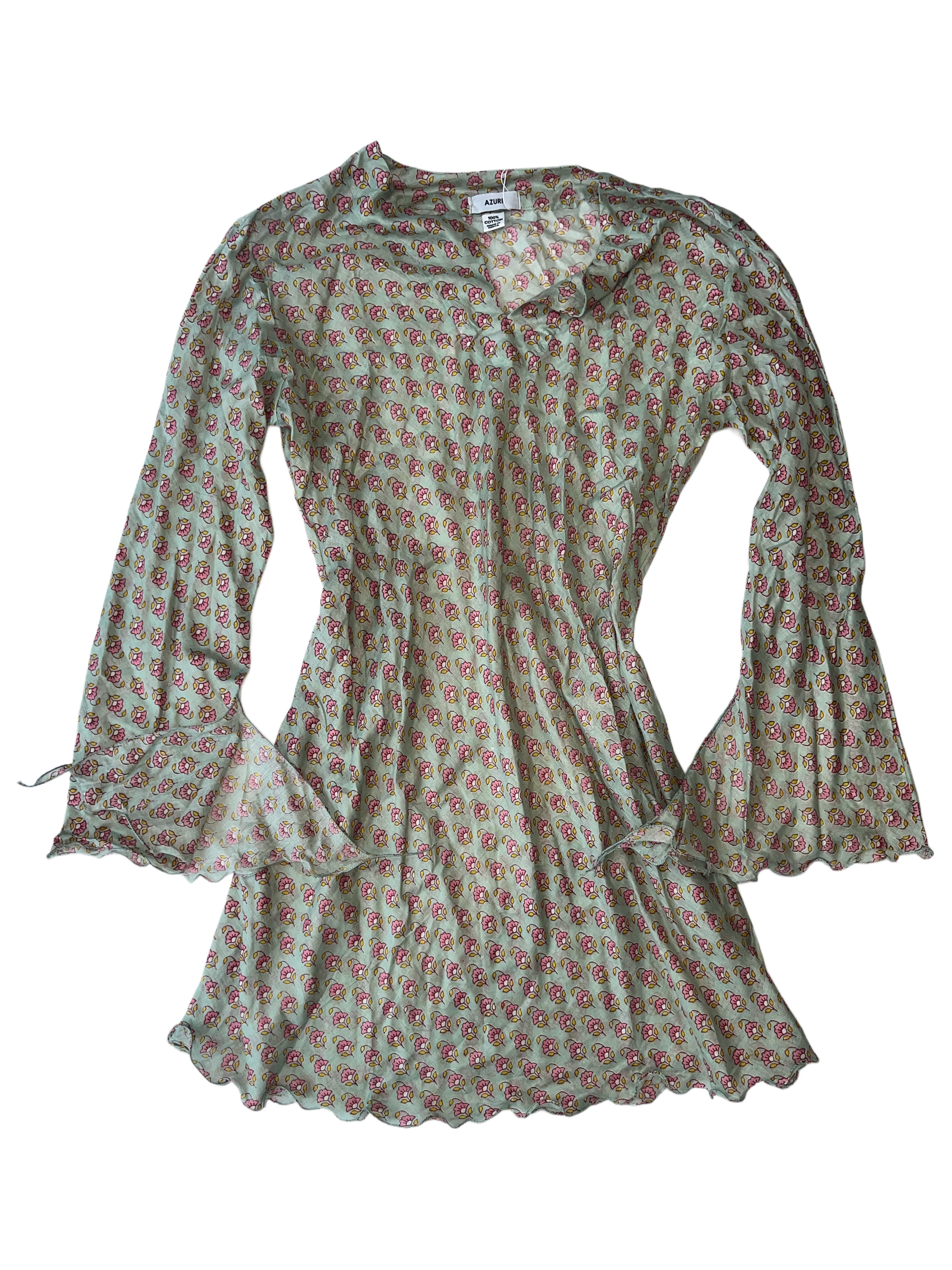 Popo Dress | Green Pink