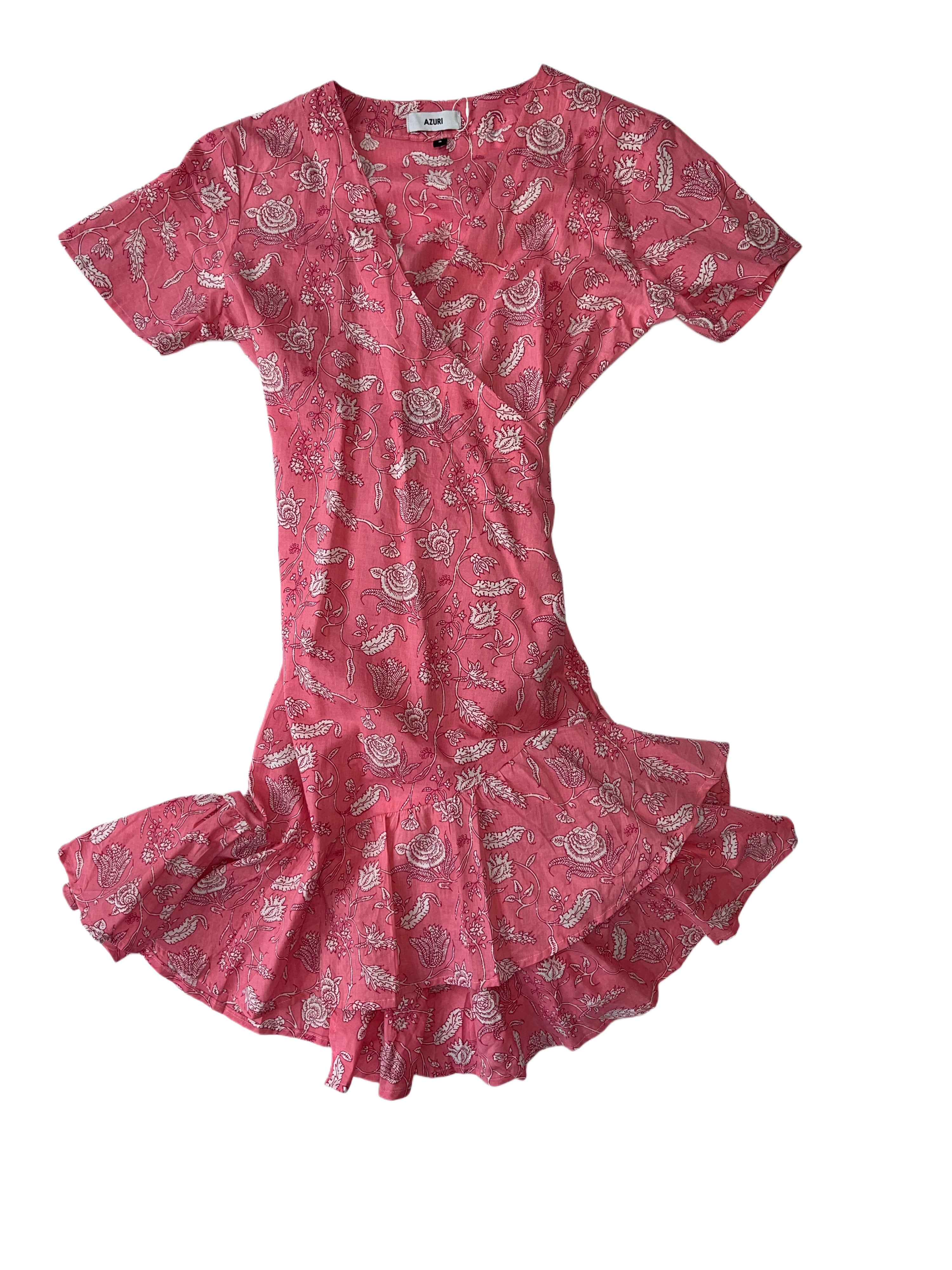 Sardenia Wrap Dress | Pink White